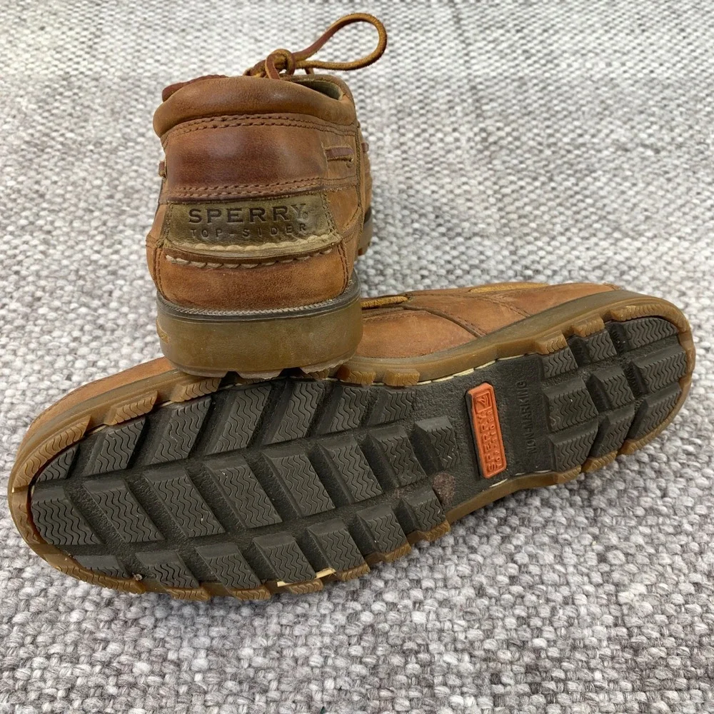 Sperry Top-Sider Boat Shoes Mens 12M Brown Leather Lug Sole 0761742
